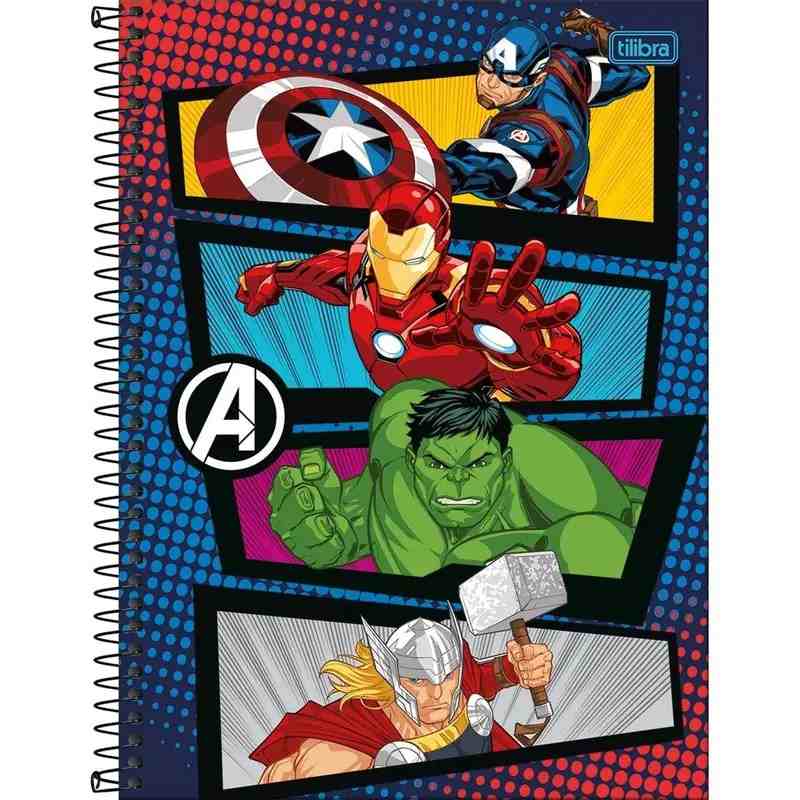 CADERNO 1X1 C.D. AVENGERS FIT